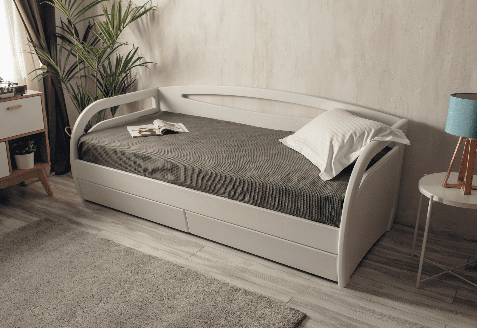 Кровать «Скай», 90x200 см, цвет: орех